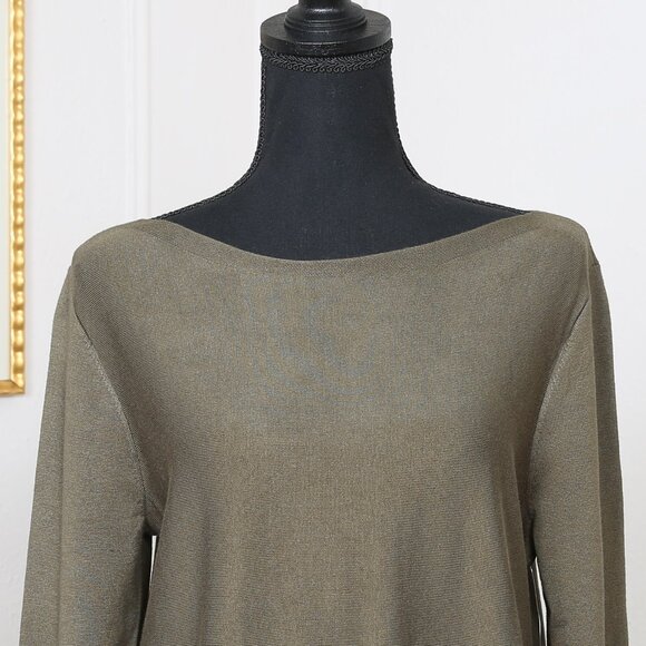 CHICO'S Bateau-Neck Shirttail-Hem Pullover Sweater NWT - Picture 6 of 11